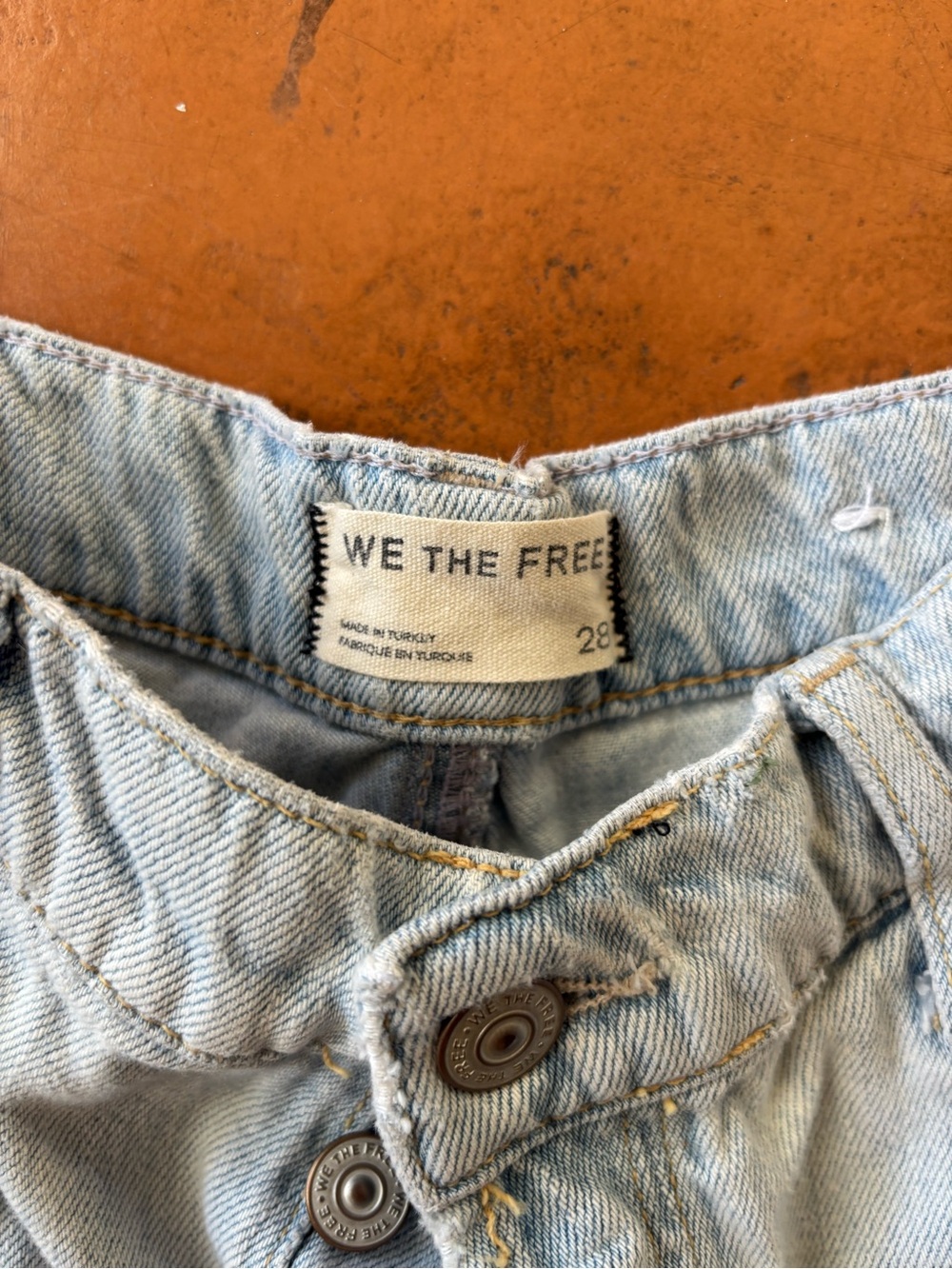 Free People We The Free Westward Demi Jeans in Fade Into You wide leg barrel - Picture 7 of 7